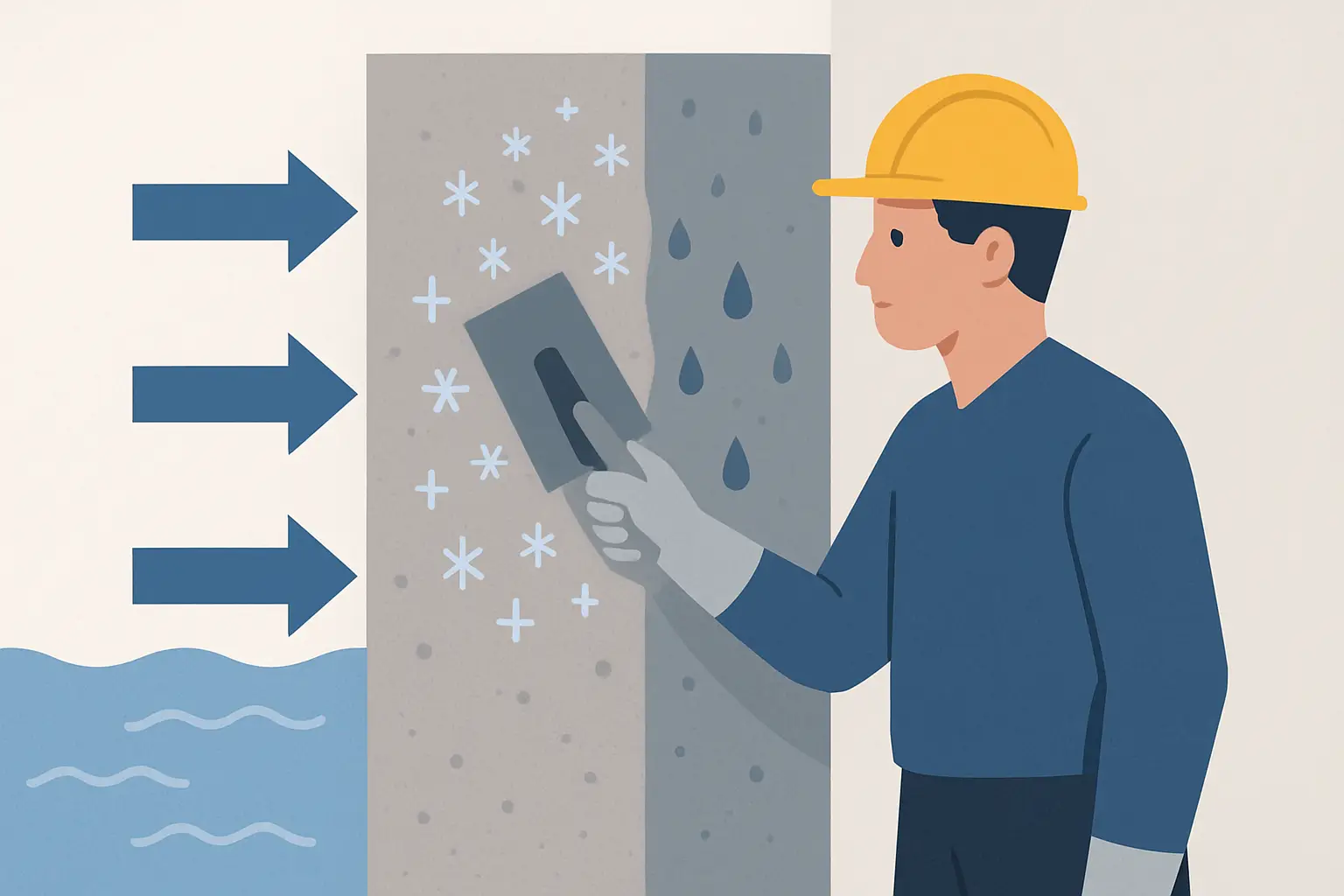 Kristalline Abdichtung bei Druckwasser: So hält sie