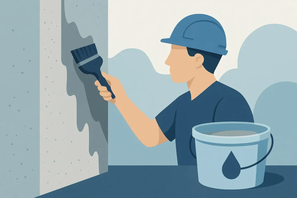 Kristalline Dichtungsschlämme auf Beton richtig nutzen