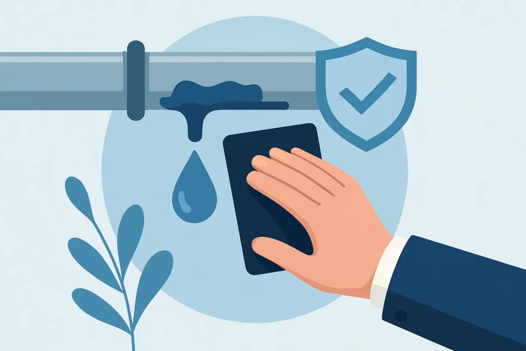 Wasserleck? Schnellabdichtung, die wirklich hält