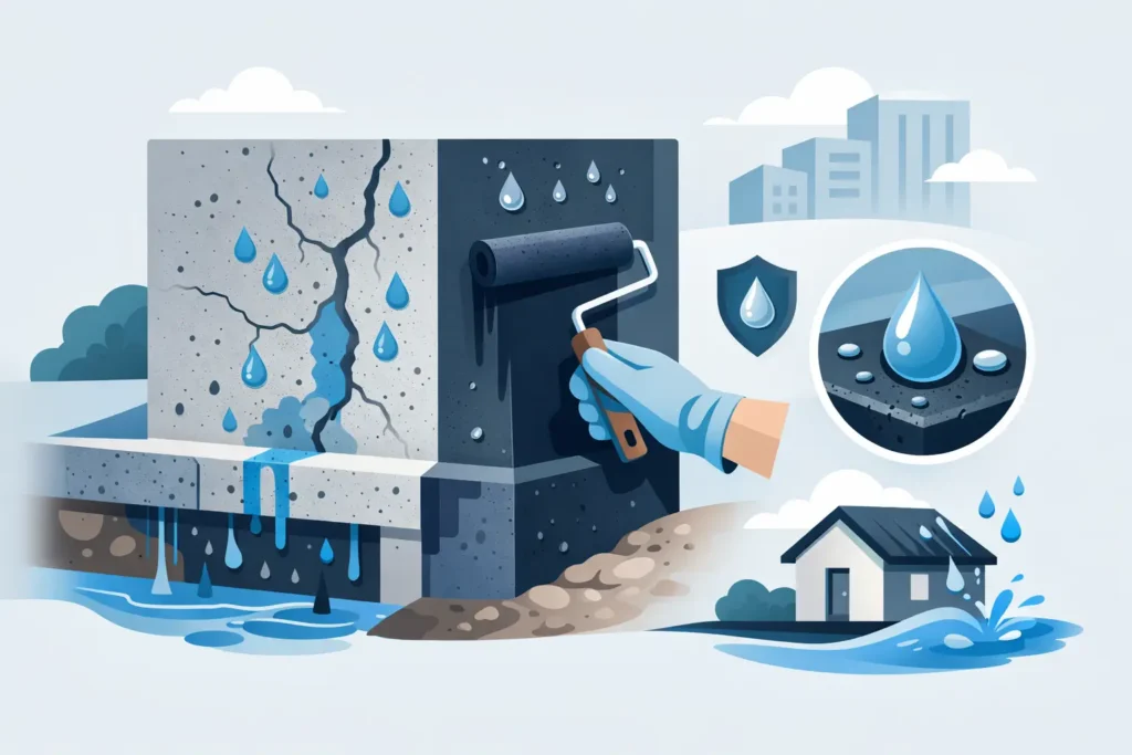 Beton nachträglich wasserdicht abdichten