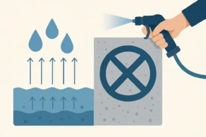Kapillare Wasseraufnahme im Beton stoppen