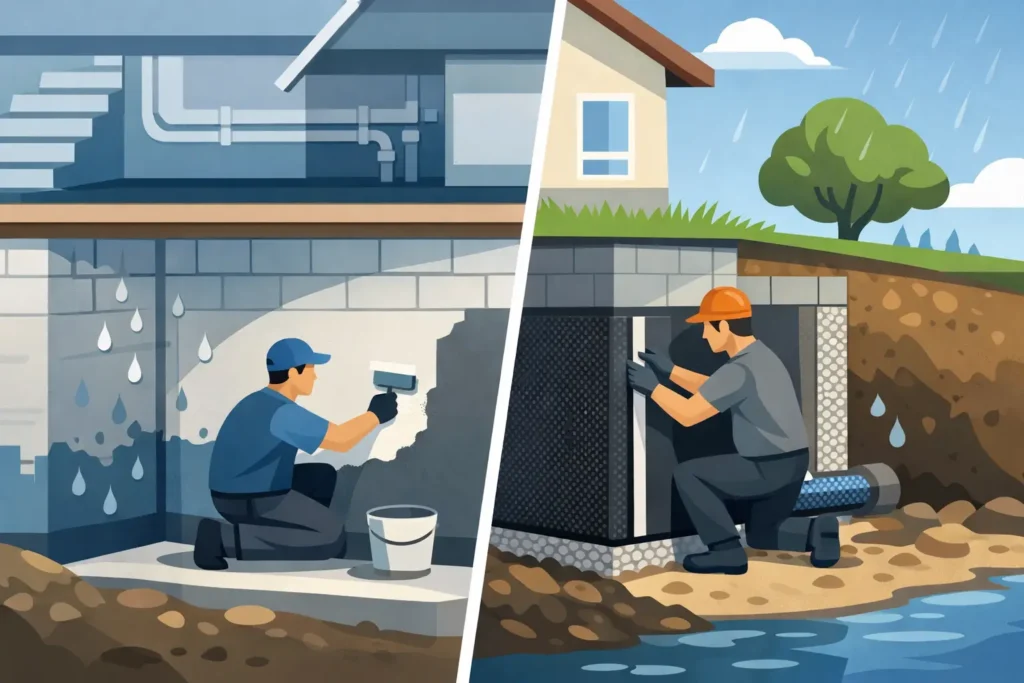 Keller abdichten: innen oder außen?