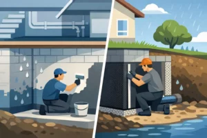 Keller abdichten: innen oder außen?