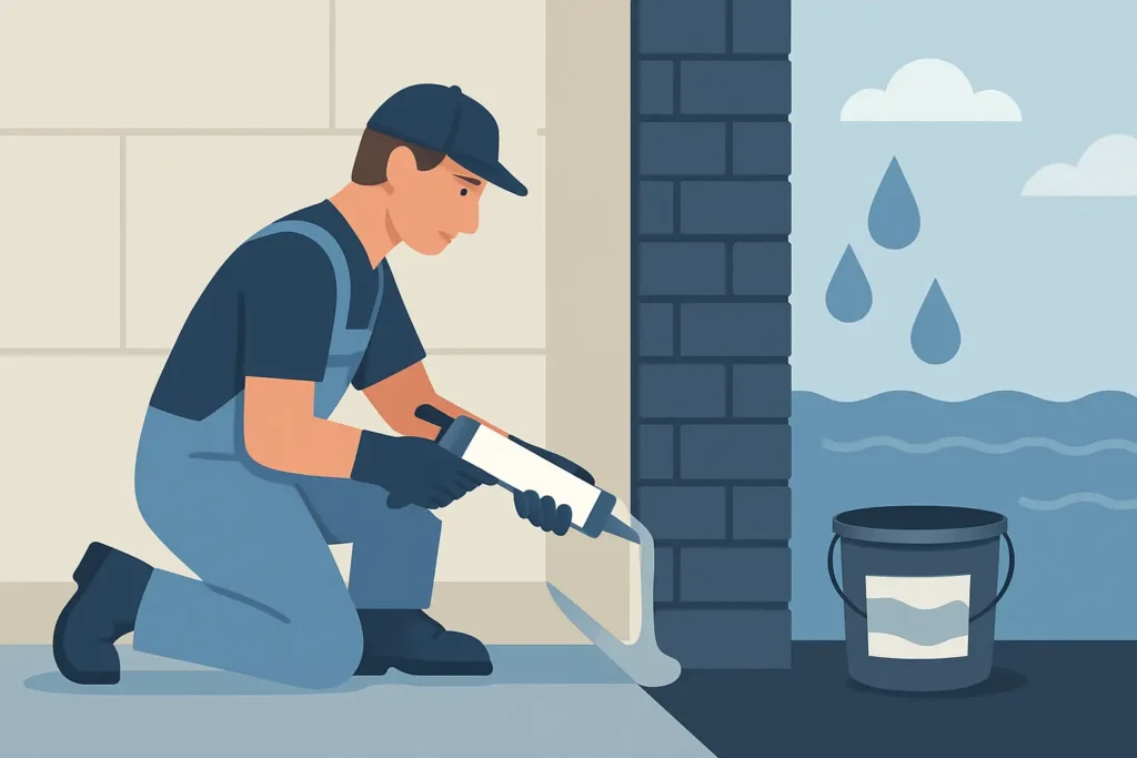 Kellerwand abdichten bei nichtdrückendem Wasser