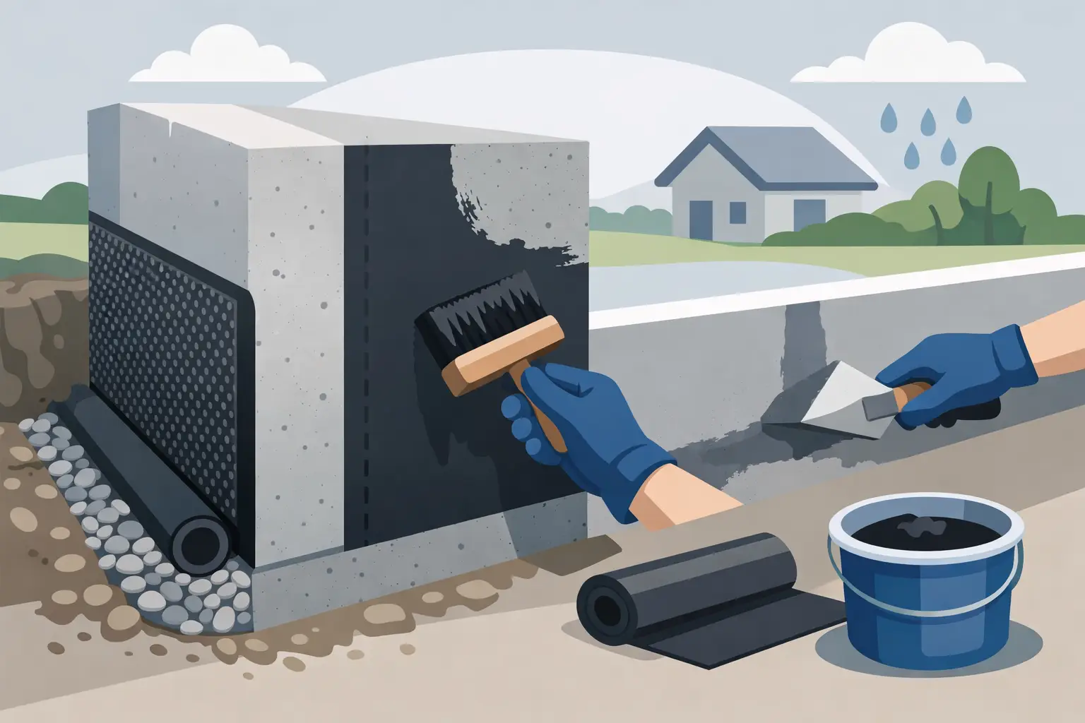 Abdichtung Kellerwand Beton richtig ausführen