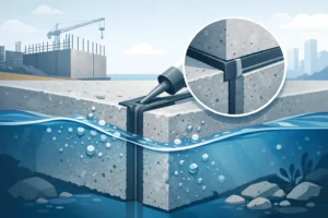 Arbeitsfugen im Beton druckwasserdicht abdichten