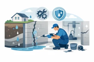 Kellerleck abdichten und schnell reparieren